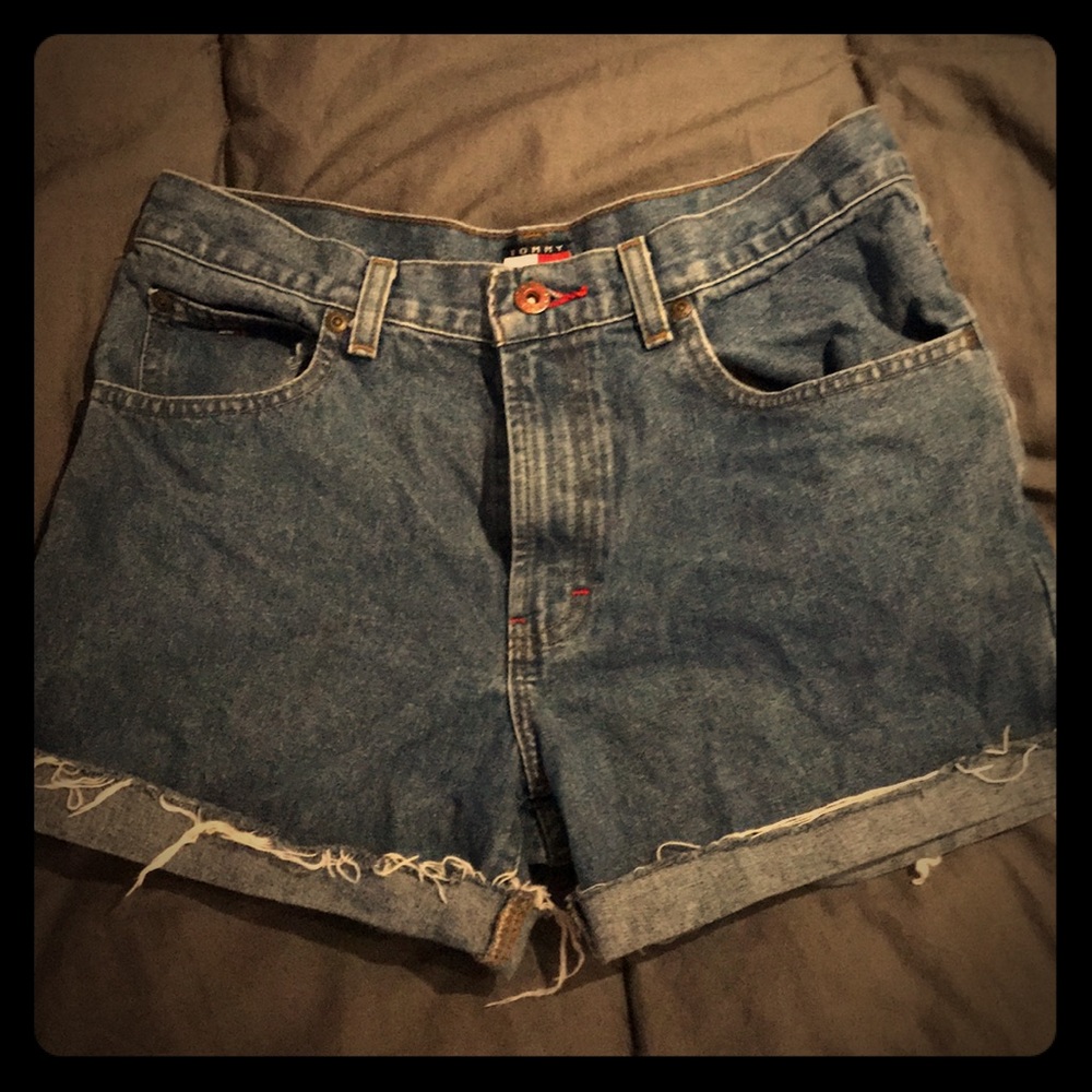Vintage Tommy Hilfiger denim mom shorts size xs